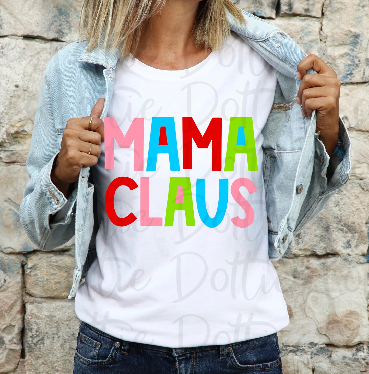 Mama Claus Whimsical Png - Christmas Sublimation Design- Digital Download