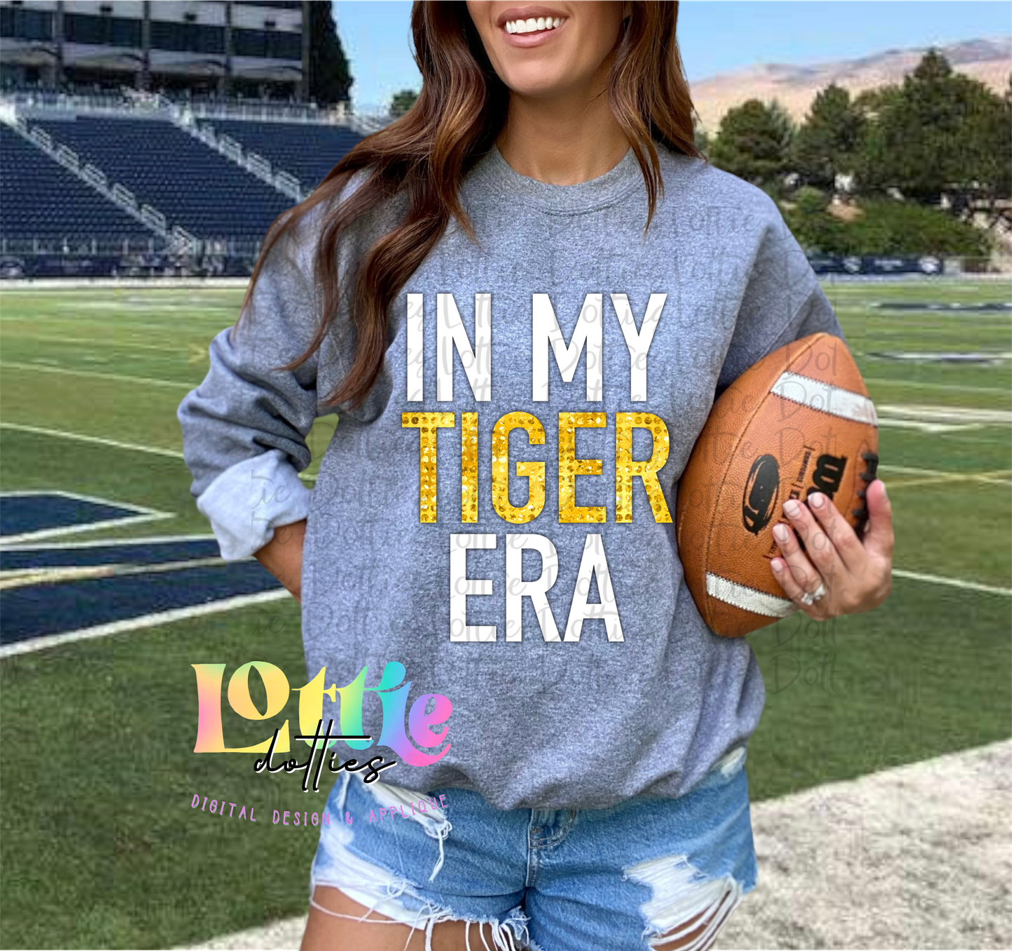 In My Tiger ERA PNG - Tiger sublimation design - Digital Download - Gold