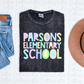 Parsons Elementary School Png- Sublimation Design- Digital Download - Pastel