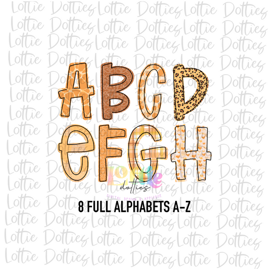 Coffee & Tea Alpha - Alpha Pack - Alphabet Clipart - Instant Download