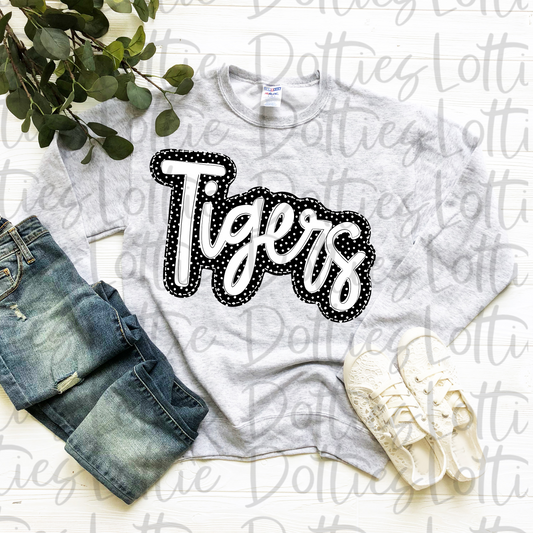 Tigers PNG - Tigers Sublimation design - Digital Download - Black and White