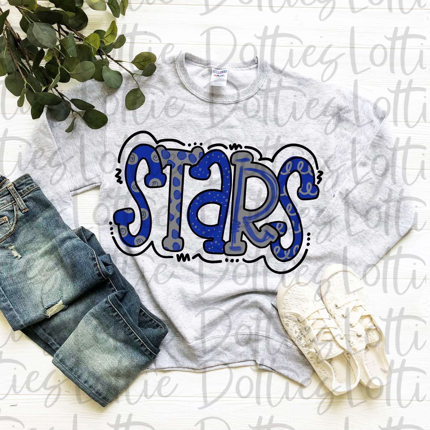 Stars PNG - Stars Sublimation - Digital Download - Blue and Gray