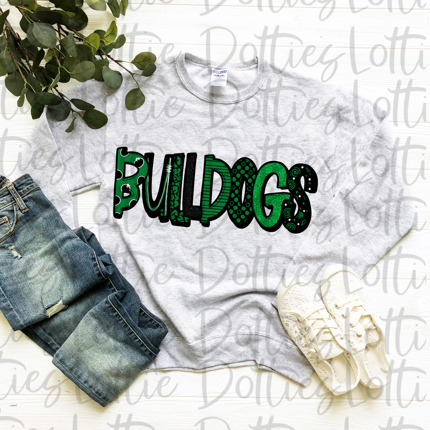 Bulldogs -  PNG - Bulldogs sublimation design - Digital Download - Green and Black