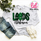 Leeds Alabama  PNG - Leeds Sublimation - Digital Download Green and Black