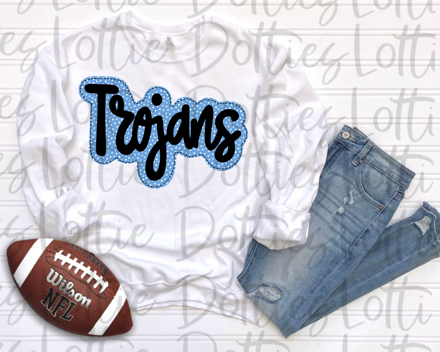Trojans PNG - Trojans sublimation design - Digital Download - Columbia Blue and Black