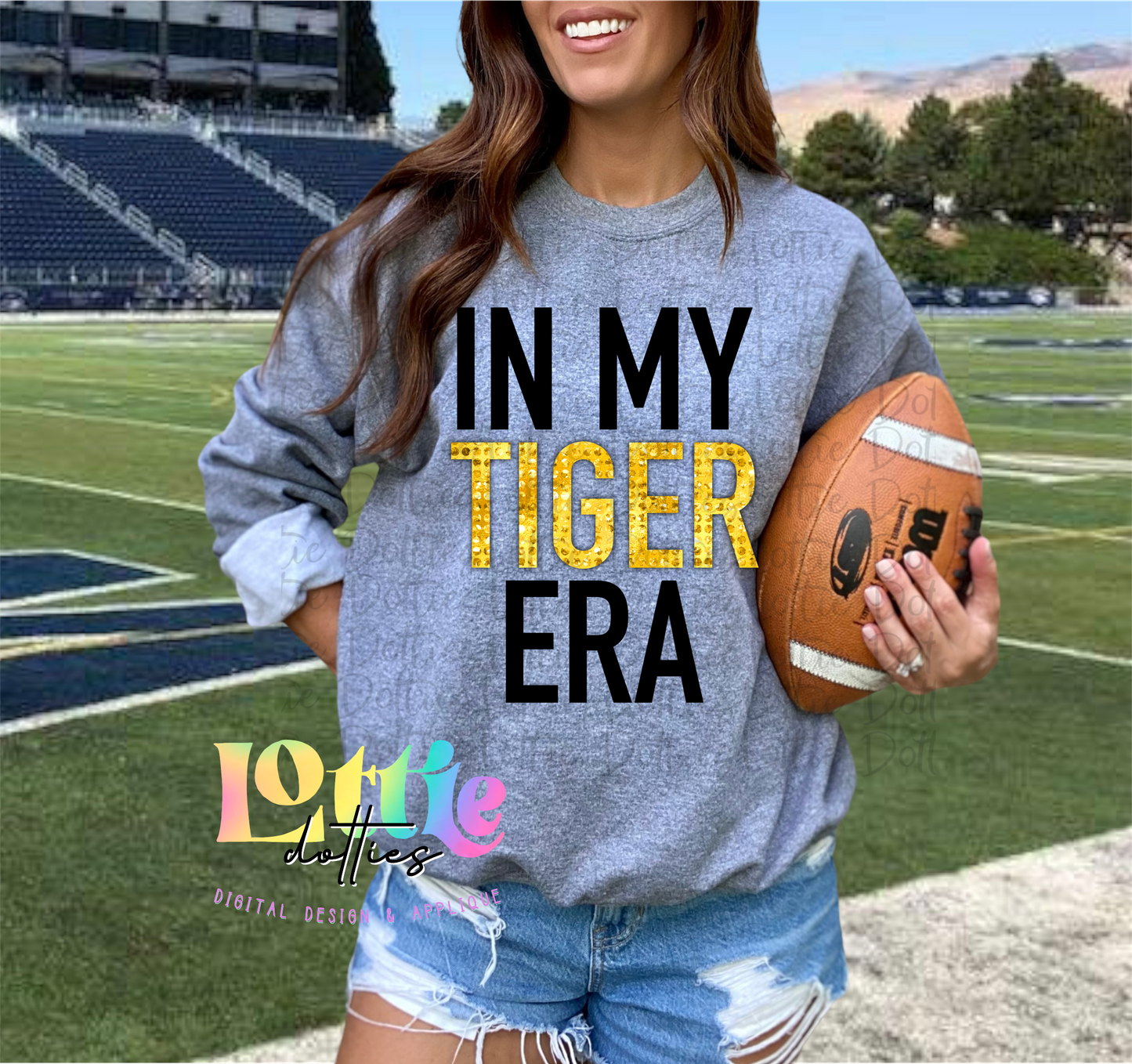 In My Tiger ERA PNG - Tiger sublimation design - Digital Download - Gold