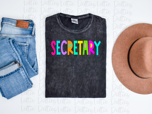 SECRETARY PNG - SECRETARY SUBLIMATION-DIGITAL DOWNLOAD - BRIGHT FILLED