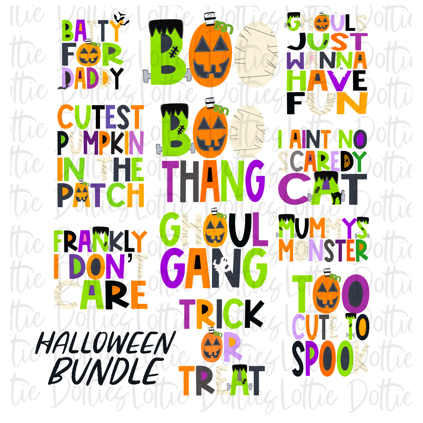 Halloween Bundle PNG - Halloween - Sublimation - Digital Download