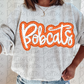 Bobcats PNG - Bobcats  sublimation design -  Digital Download - Orange and White