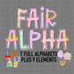 Fair Life Alpha - Alpha Pack - Alphabet Clipart - Instant Download