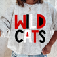 Wildcats  PNG - Wildcats -  sublimation  - Digital Download -Red Black and White