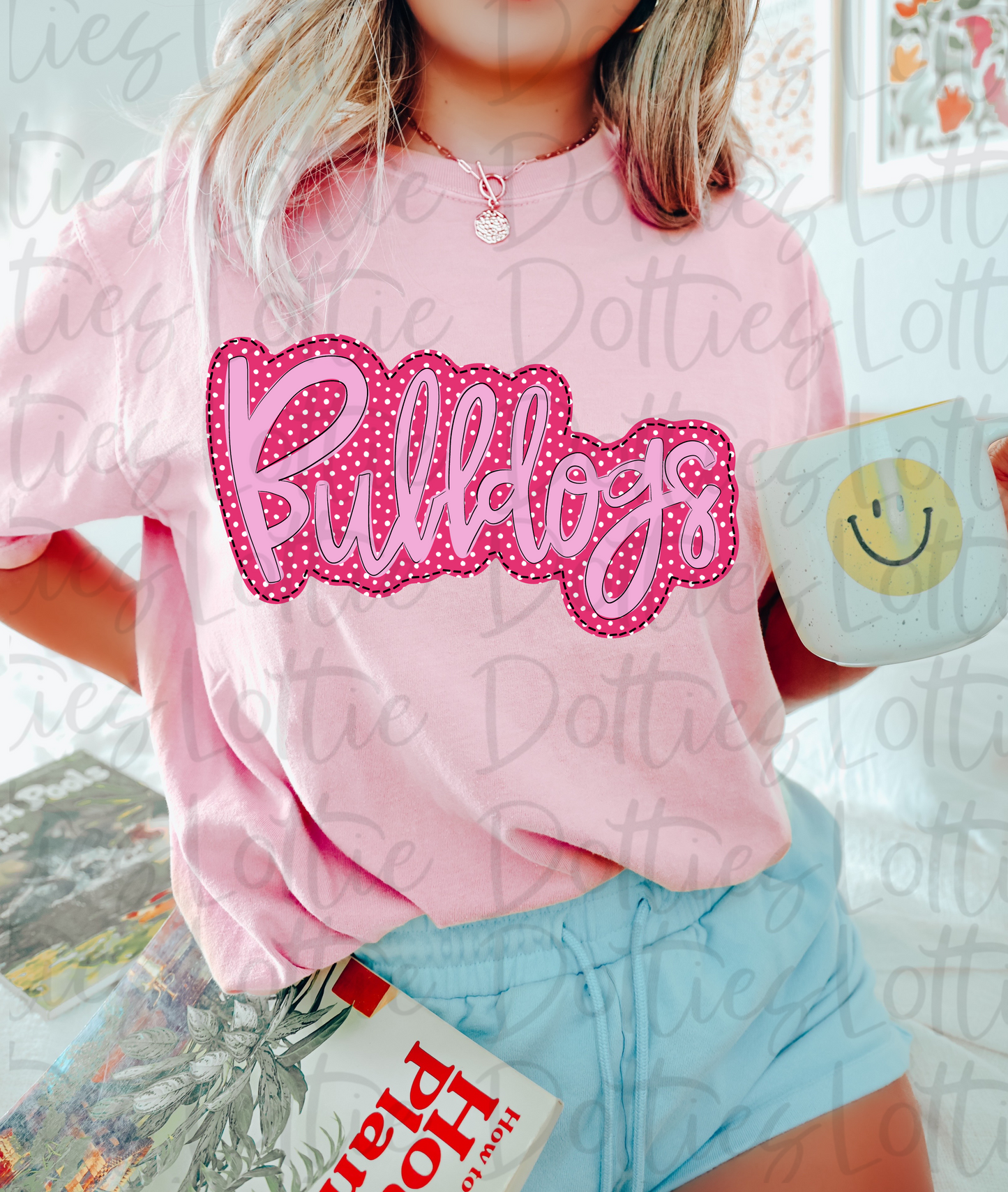 Bulldogs PNG - Bulldogs Sublimation Design - Digital Download - Pink