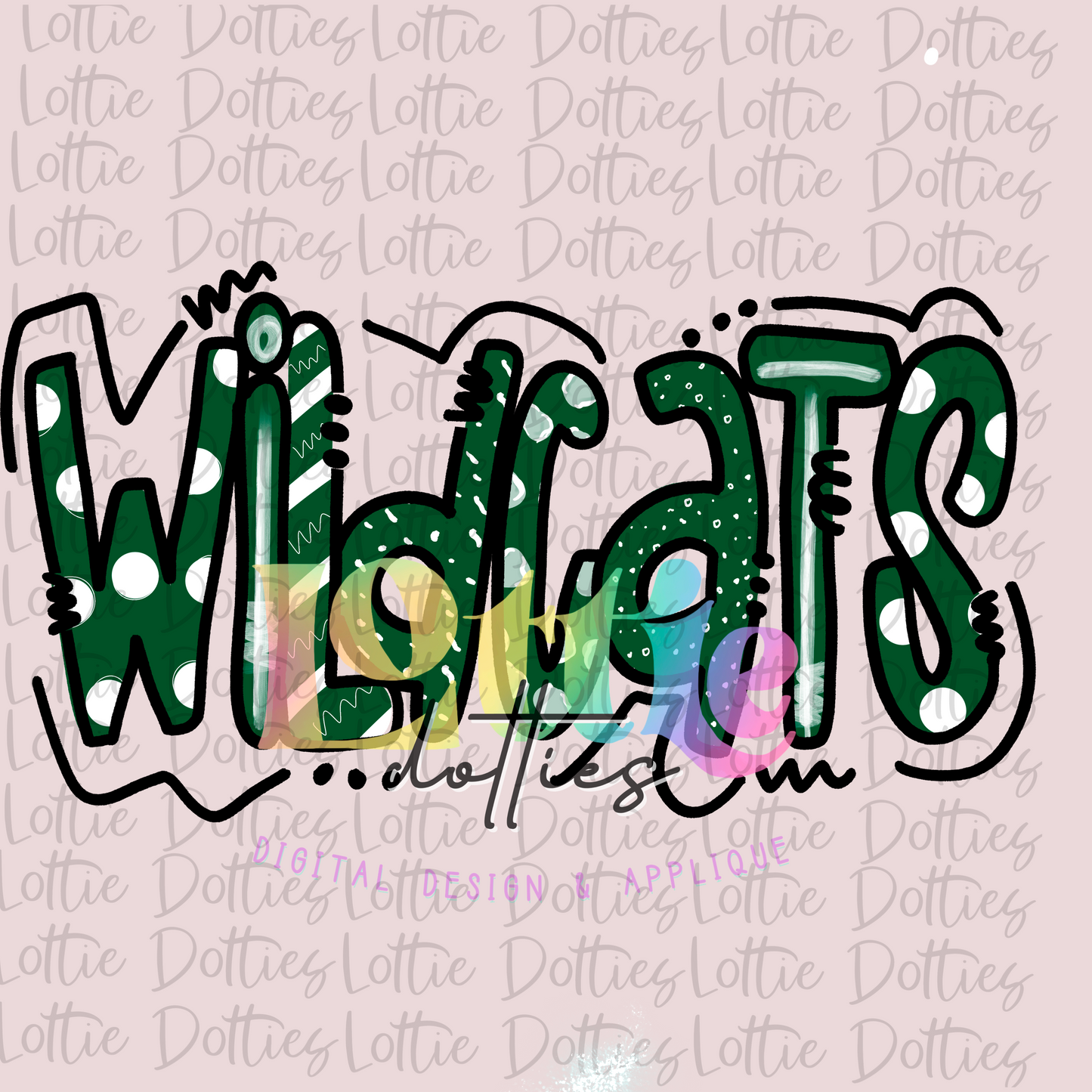 Wildcats  PNG - Wildcats -  sublimation design - Digital Download - Hunter Green