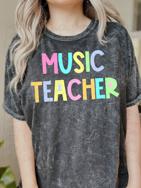 Music Teacher - PNG - Back To School - Sublimation - Digital Download