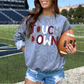Touchdown Png - Football Sublimation Design- Digital Download - Maroon Gray and White