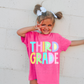 Third Grade - PNG - Back To School - Sublimation - Digital Download - Pastel Filled