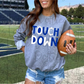 Touchdown Png - Football Sublimation Design- Digital Download - Blue and White