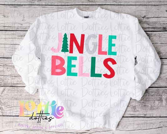 Jingle Bells Mint Png - Christmas Sublimation Design- Digital Download