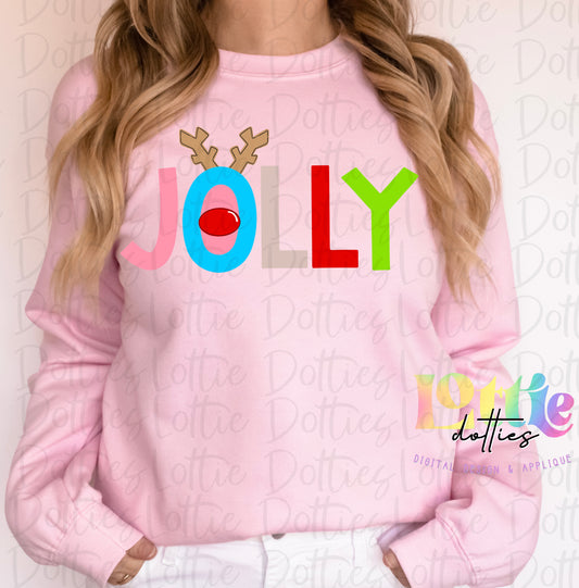 Jolly Whimsical Png - Christmas Sublimation Design- Digital Download