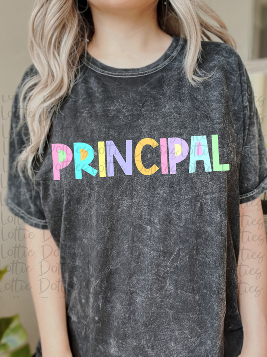 Principal - PNG - Back To School - Sublimation - Digital Download - Pastel Filled