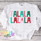 FaLaLa Mint Png - Christmas Sublimation Design- Digital Download