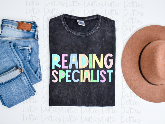 Reading Specialist  - PNG - Back To School - Sublimation - Digital Download