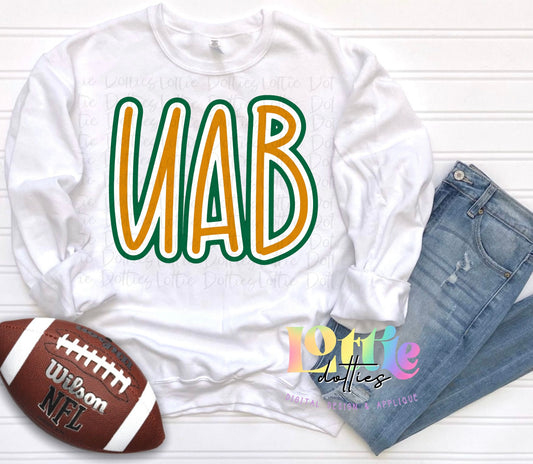 UAB PNG - UAB Sublimation- Digital Download
