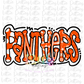 Panthers  PNG - Digital Download - Orange and White