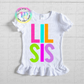 Lil Sister PNG - Little Sister Sublimation - Digital Download - Bright