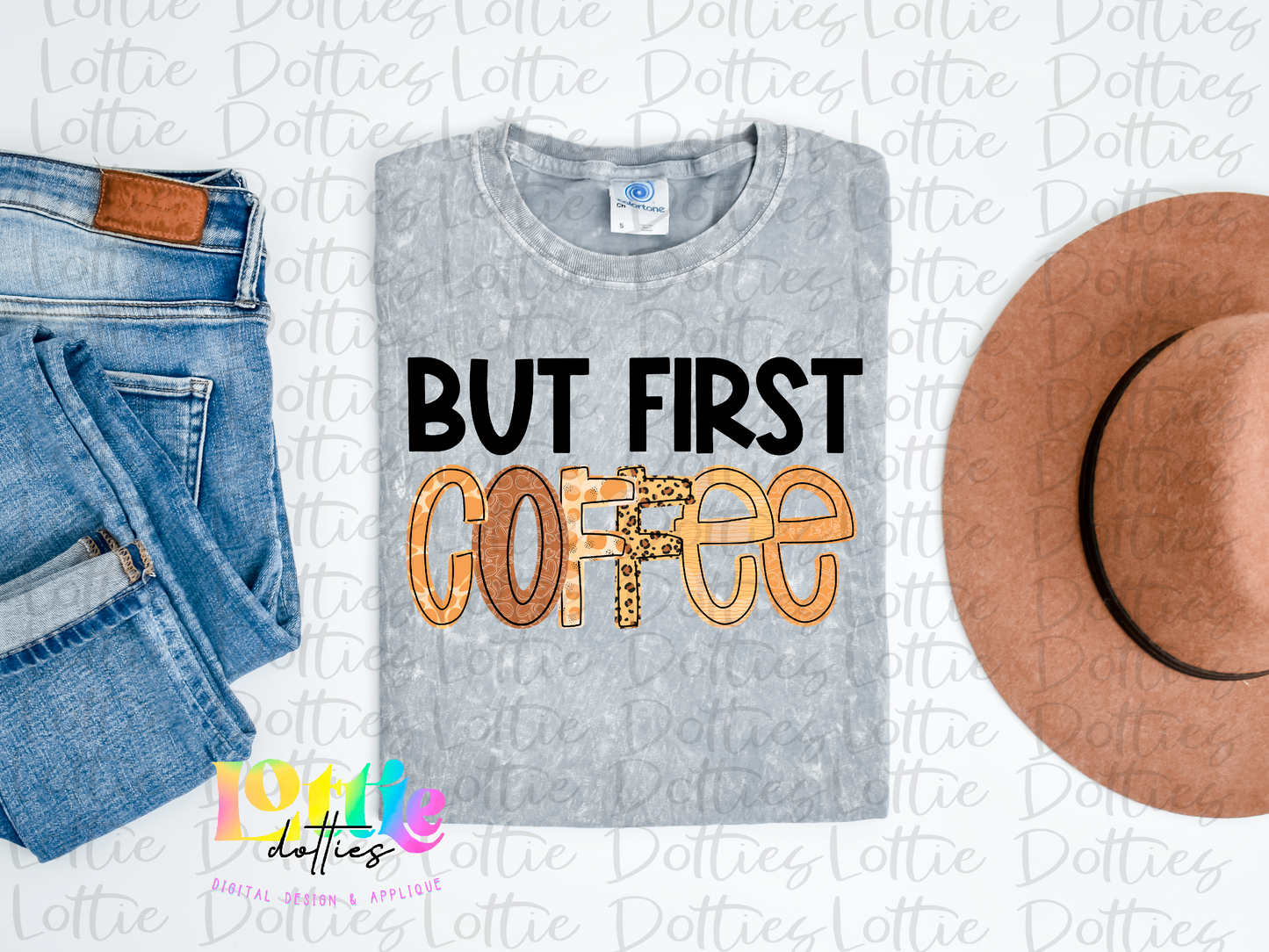 But First Coffee- Alphabet Clipart - Instant Download