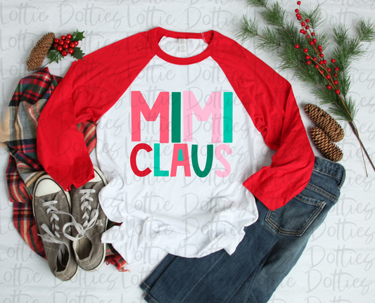 Mimi Claus Mint Png - Christmas Sublimation Design- Digital Download