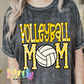 Volleyball Mom  PNG - Volleyball Sublimation - Digital Download -Yellow  and White