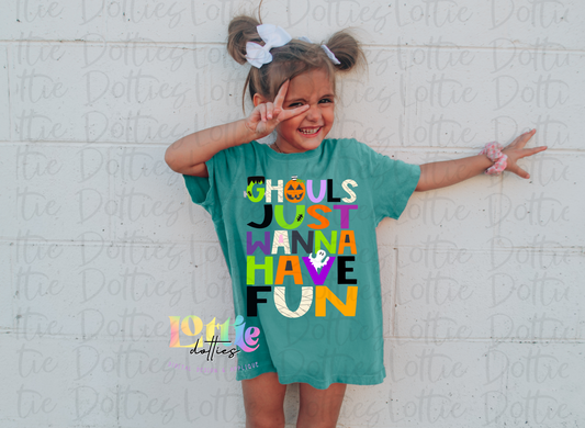 Ghouls Just Wanna Have Fun - Halloween Design Sublimation - Digital Download