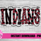 Indians PNG -  Indians sublimation design - Digital Download