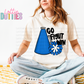 Go Fight Win PNG - School Spirit design - Royal Blue and White -  Digital Download