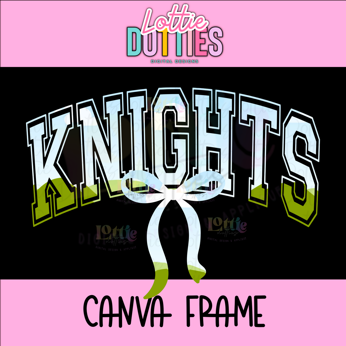 Knights Canva Frame - Canva Frames - Digital Download