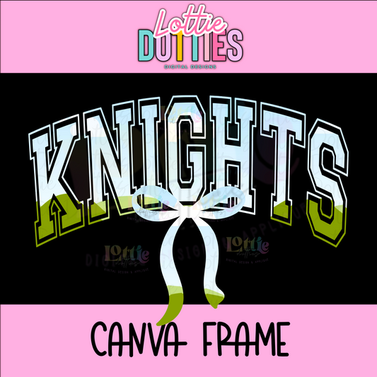 Knights Canva Frame - Canva Frames - Digital Download