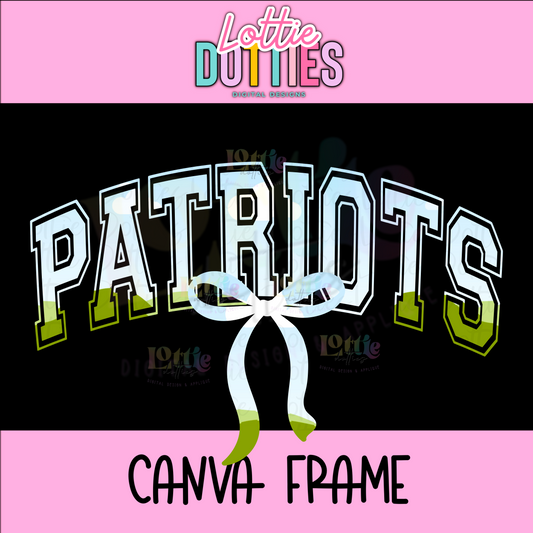 Patriots Canva Frame - Canva Frames - Digital Download