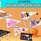 Printable Halloween Pennant Flags | Cute Spooky Party Decorations | Trick or Treat, Movie Night & Boo Basket Printables