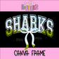 Sharks Canva Frame - Canva Frames - Digital Download