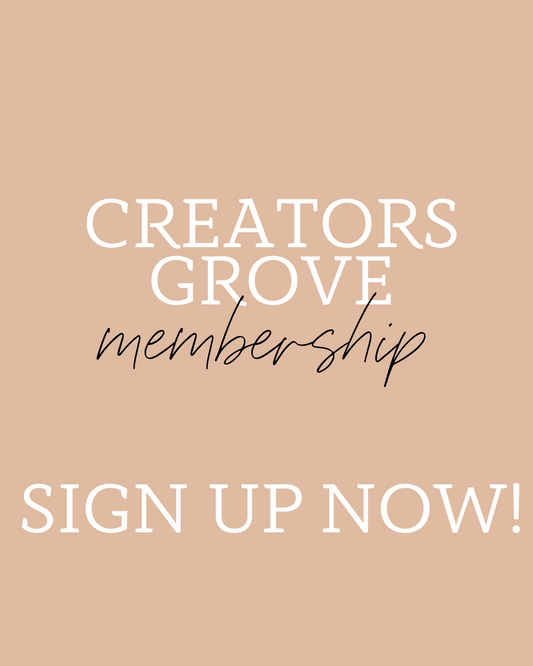 Creators Grove Monthly Membership | Share Your Designs Directly With Our Audience