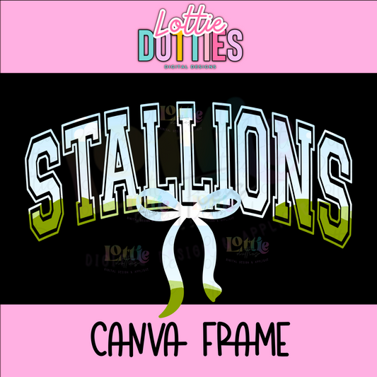Stallions Canva Frame - Canva Frames - Digital Download