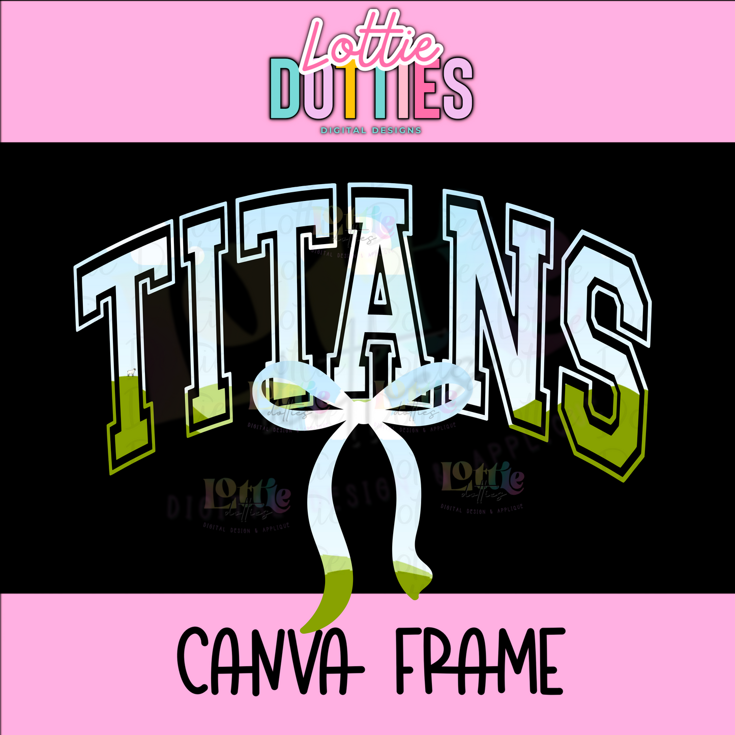 Titans Canva Frame - Canva Frames - Digital Download