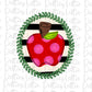 Apple Wreath  Png - Back to School Design - Digital Download