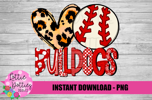 Bulldogs Baseball  -  PNG - Bulldogs  -  sublimation design - Digital Download