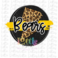 Bears PNG - Bears Circle  Sublimation Design - Digital Download - Black and Gold