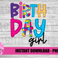 Birthday Girl Lego  Png  -Instant Download - Digital Download