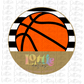 Basketball Circle  - PNG - Basketball  - Digital Download - Black and Vegas Gold