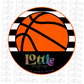 Basketball Circle  - PNG - Basketball  - Digital Download - Black and Orange