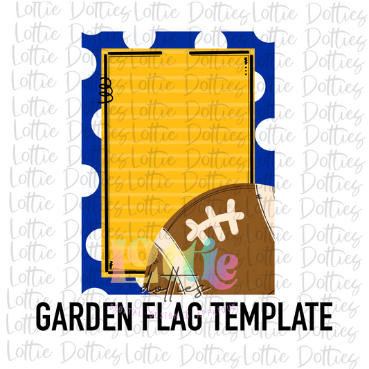 Blank Flag - PNG - Blank  - Sublimation - Digital Download - Blue and Gold